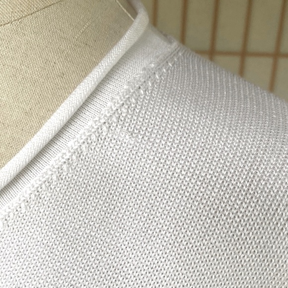 Shirin Guild White Cotton Boxy Loose Fit Scotland Sweater - Picture 15 of 15